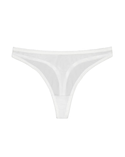 Recycled Mesh Thong - Ivory