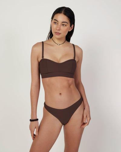 Sweetheart Swim Bralette - Umber Rib