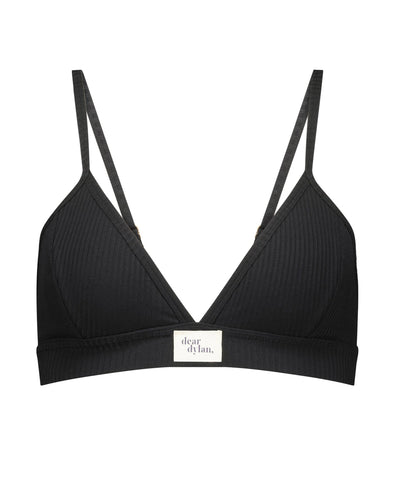 organic bralette - noir