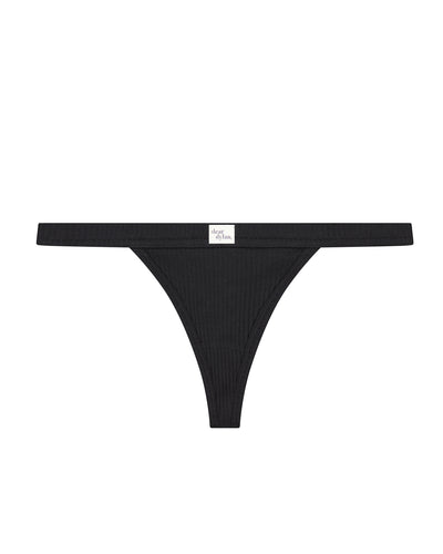 organic petite thong - noir