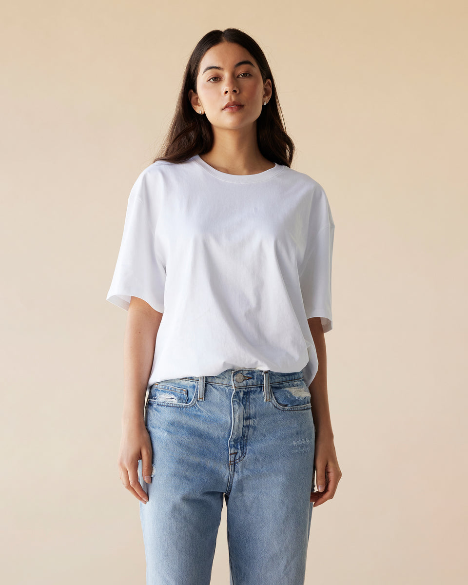 Dylan Oversized Tee - Blanc – dear dylan