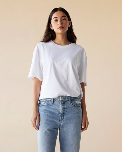 Dylan Oversized Tee - Blanc