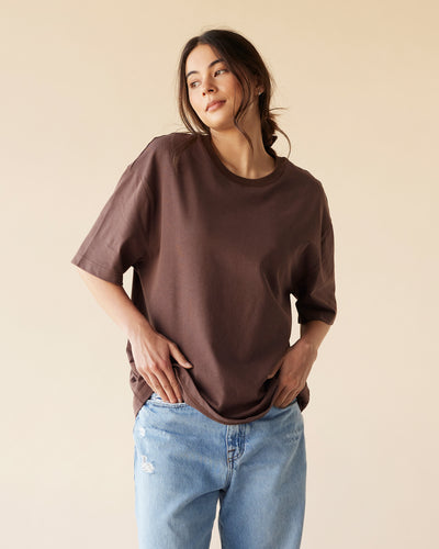 Dylan Oversized Tee - Umber