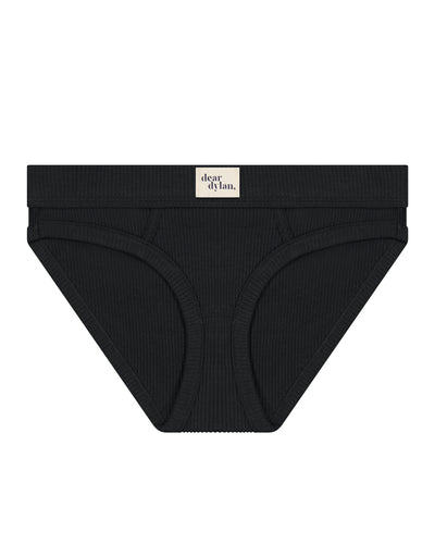 ribbed brief - noir